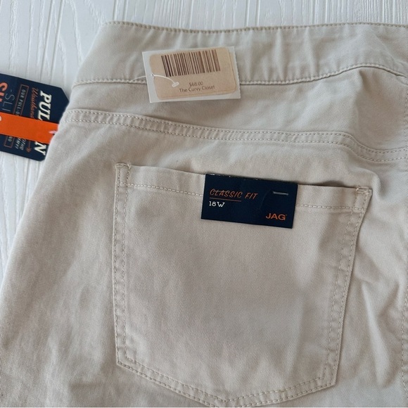 Jag classic fit pull on khaki capri sizes 18w,20w,22w and 24w - Picture 4 of 4